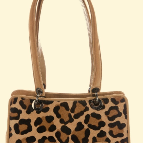 STUART WEITZMAN Leopard/Ponyhair Shoulder Bag - Picture 2 of 7